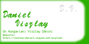 daniel viszlay business card