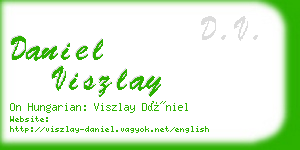 daniel viszlay business card